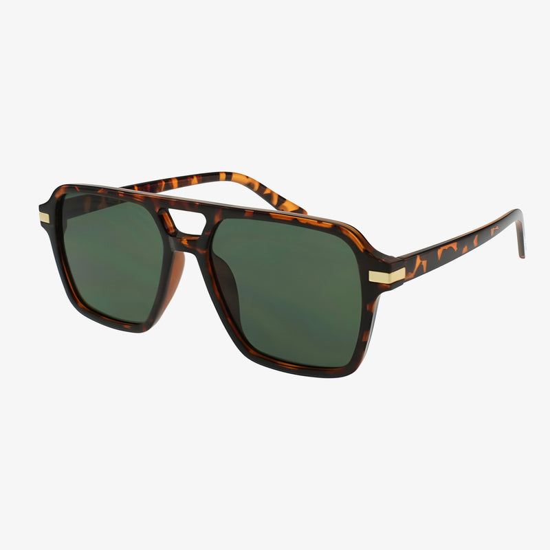 Milan Sunglasses Tortoise Green